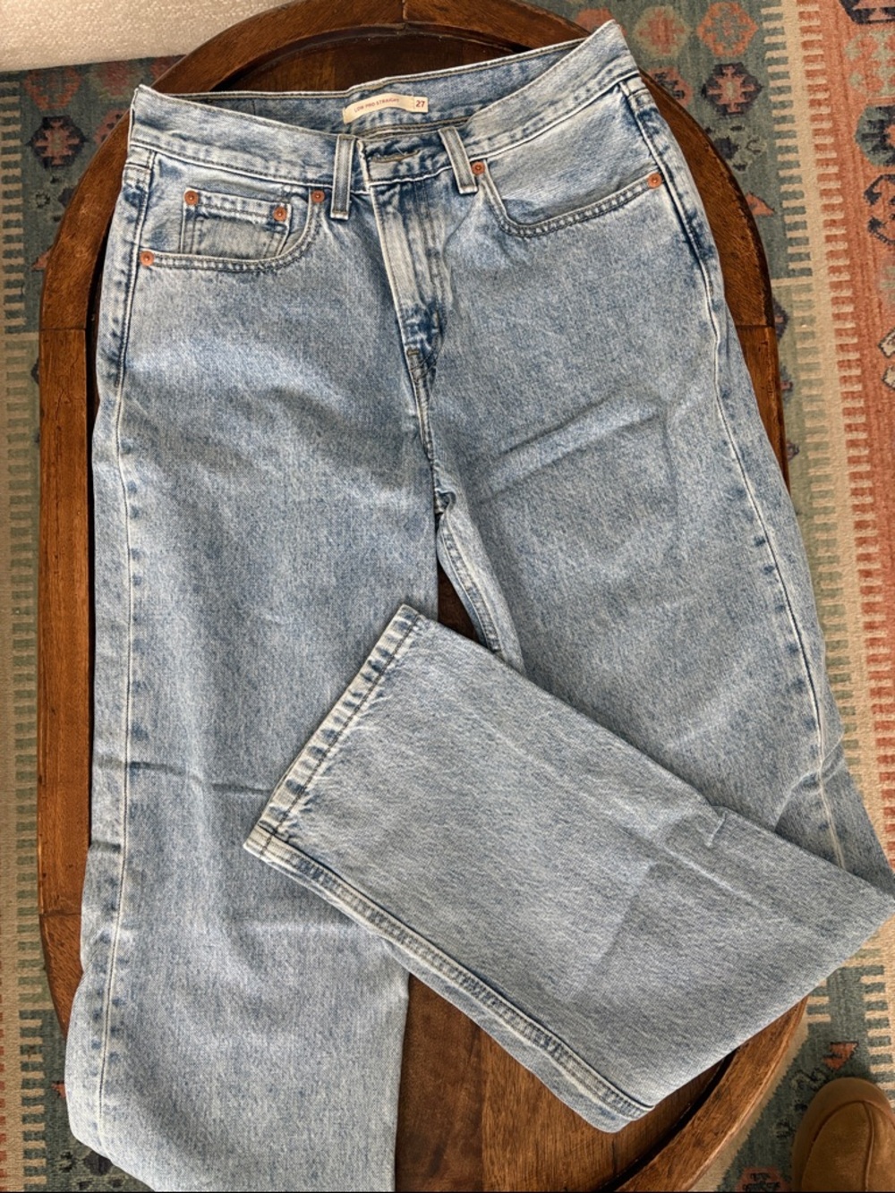 Levi's Light Blue Straight Leg Jeans